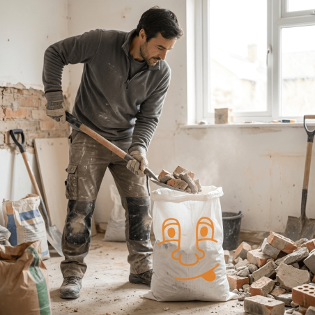 Heavy-Duty Rubble Sack with Smiley