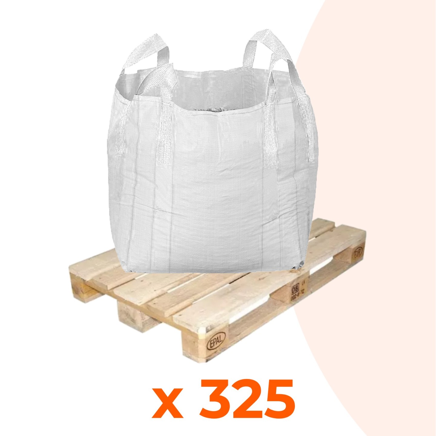 Pallet Deal (320x) Big Bags Cross Corner Loops - 1m³ (90x90x110cm)