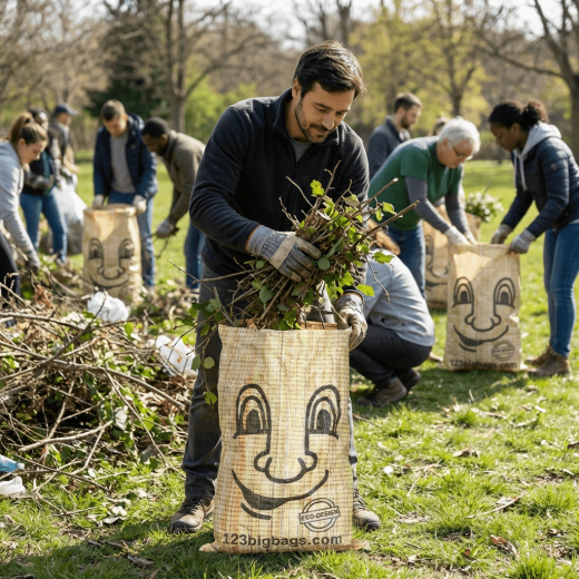 Eco-Design Gartensack mit Smiley