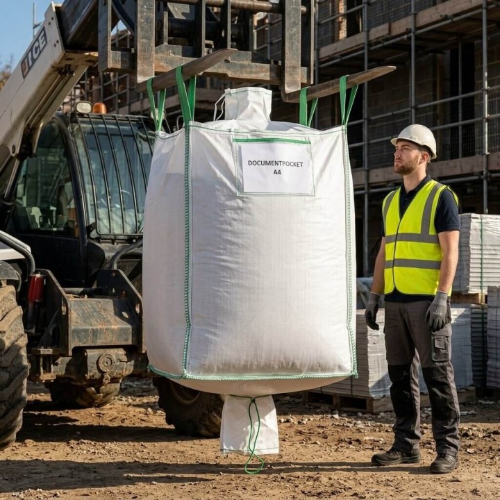 Big Bag avec Goulotte Remplissage & Vidange (90x90x170cm) | 123BigBags
