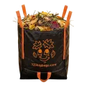 Zwarte Tuinafvalzak met Smiley - 300L (65x65x65cm)
