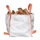 weißer Mini-Big Bag Brennholz Sack, ab 1,49 €