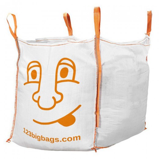 Pallet Deals (525x) Tonne bag with smiley - 1000 kg (80x80x80cm)