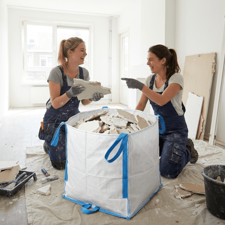 Reusable Building Waste Bag 0.5 m³ (80×80×80 cm) | 123BigBags