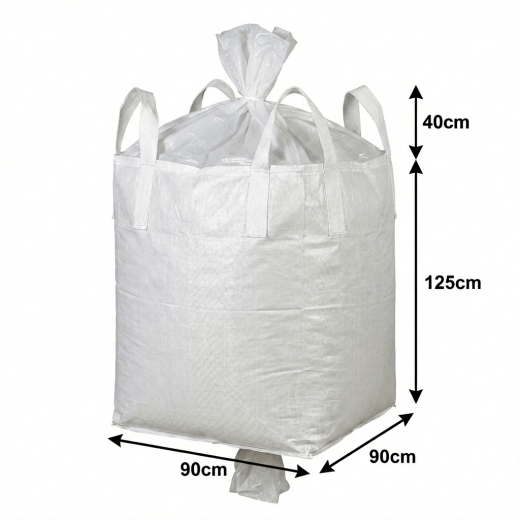 big bag with filling spout + liner Dimensions