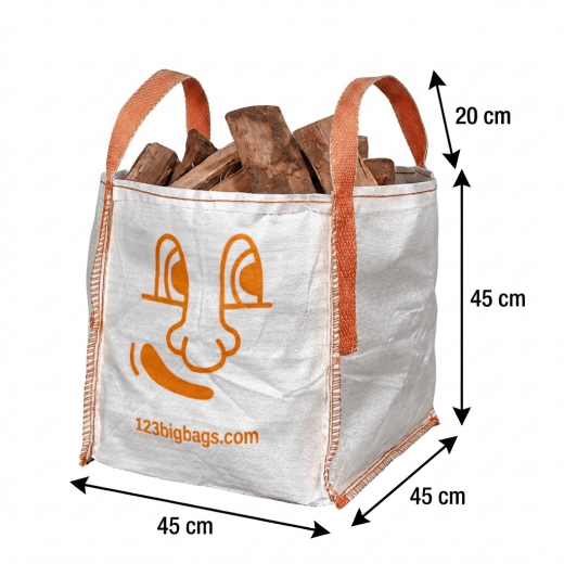Mini Log Bag with smiley Dimensions