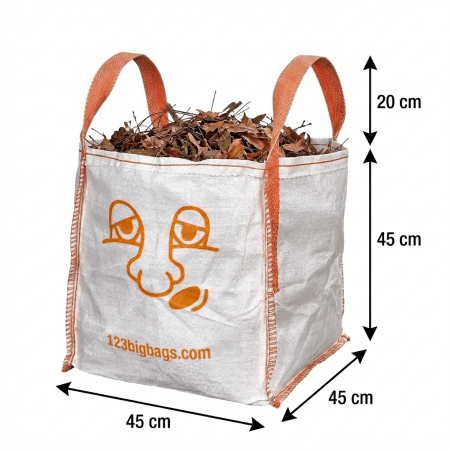 Mini Garden Waste Bag with smiley Dimensions