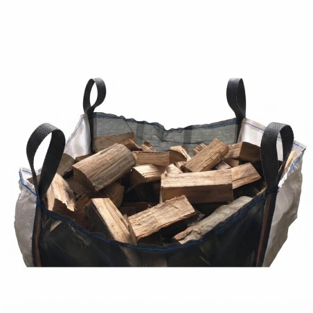Mosquito Vented Log Bag 1m³ (100x100x100cm) – Firewood Drying Bag | 123BigBags