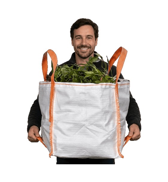 Hvid havesæk 90L