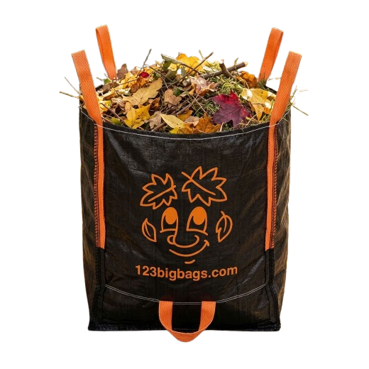 Gartenabfallsack 300 L Schwarz mit Smiley | 123BigBags