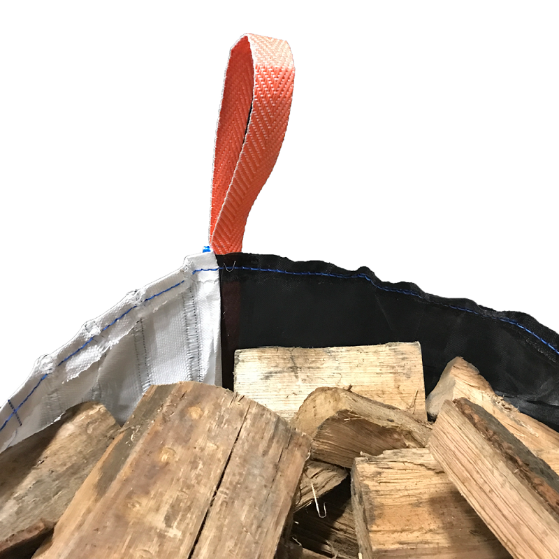 Holzsack mit Netz