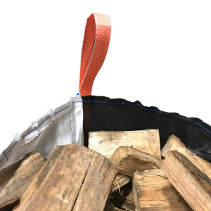 Holzsack mit Netz