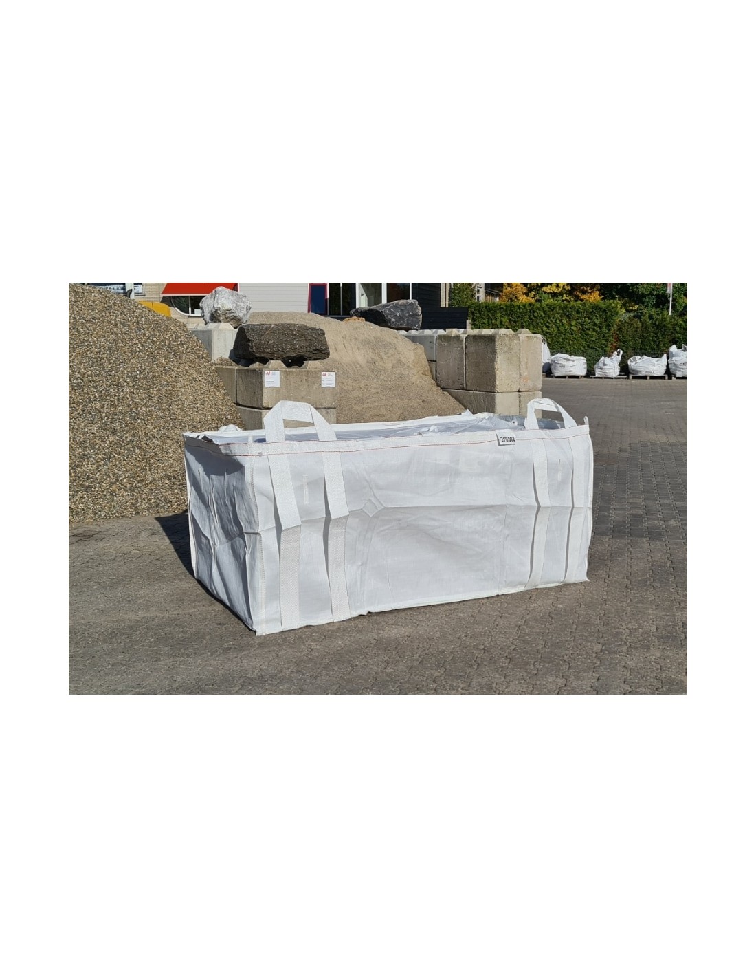 DAJAVE Big Bag - Lot De 2 Sacs Pour Gravats, Bois, Déchets De Jardin, Sable - 1000kg, 4 Poignées