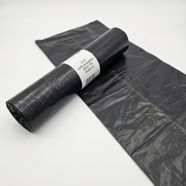 Sacs Poubelle Solides Rouleau 60x80cm 60L