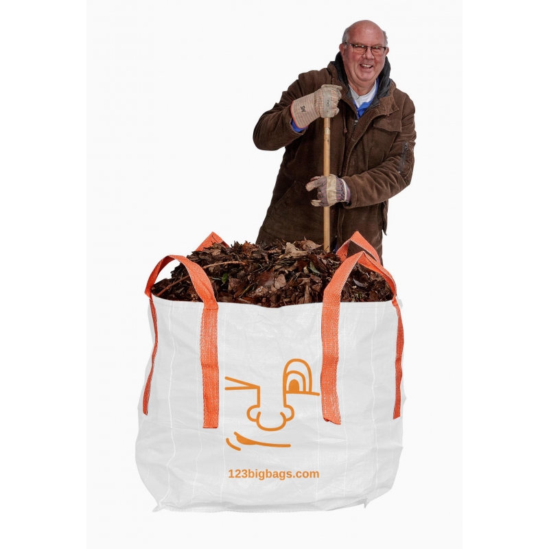 Garden waste bag with smiley - 500L (80x80x80cm)