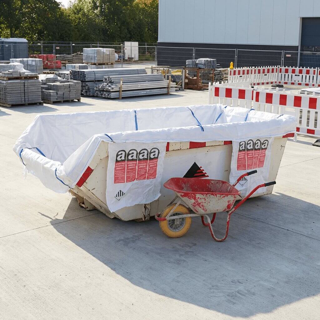 Asbestos skip bag