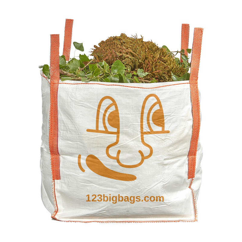 Large Garden waste Bag with smiley - 1000L (90x90x110cm)