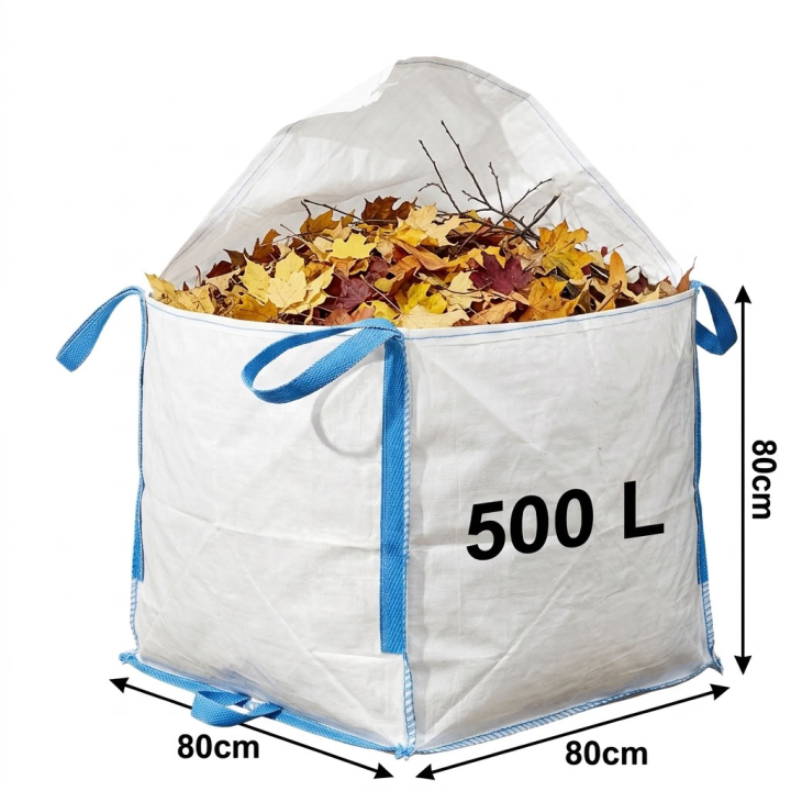 Big bag na odpady ogrodowe 500L zamykany | 123BigBags