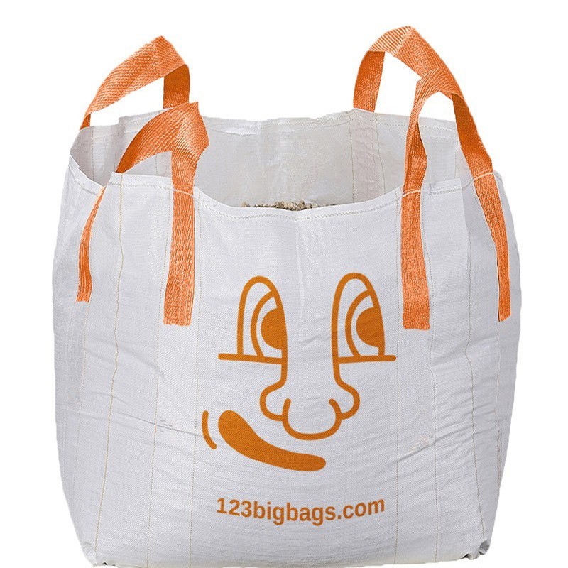 Big Bag z uchwytami cross corner z smiley - 1500kg (90x90x110cm)