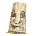 Saco de Entulho de Ráfia Eco-Design com smiley - 25kg (55x80cm)