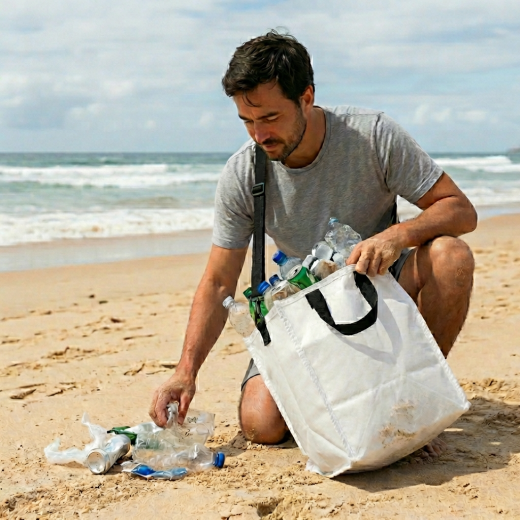Beach clean up sack