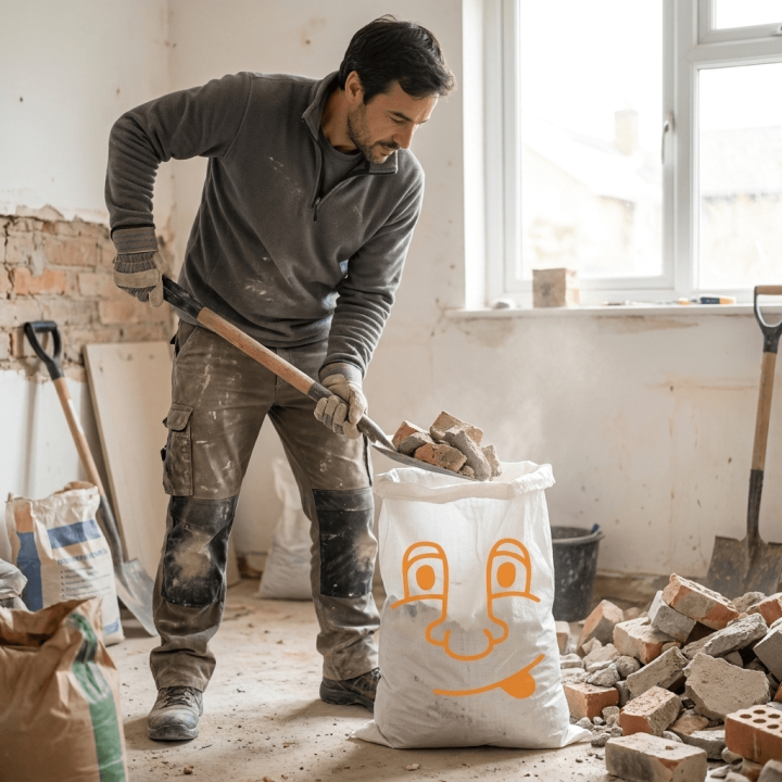 Heavy-Duty Rubble Sack with Smiley