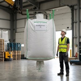 Big Bag com Bocal de Enchimento e Válvula de Descarga (90x90x170cm)