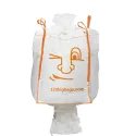 Big Bag com válvula de descarga, saia de enchimento e smiley - 1m³ (90x90x110cm)