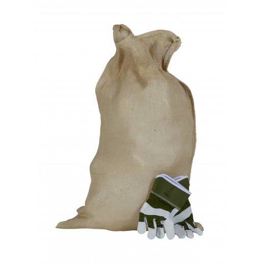 Jute Bag 100% Biodegradable 51x86 with gloves
