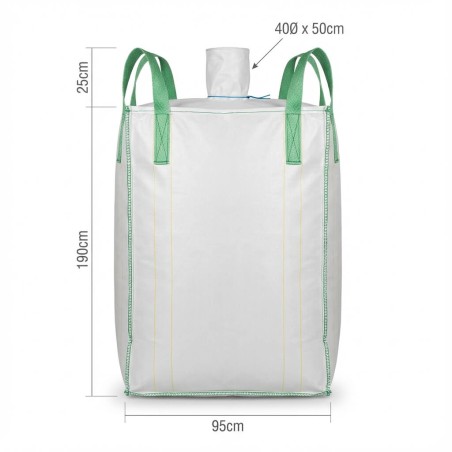 cross corner loop big bag for recycling use