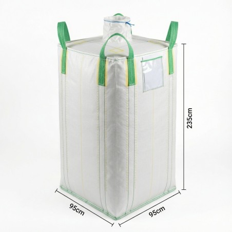 Big bag with document pocket for recycling