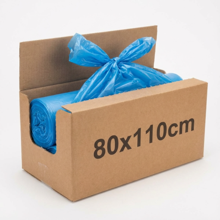 Blue construction waste bag for professional use