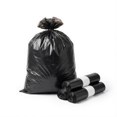 LDPE Waste Bags on roll 60 x 80cm T50 Grijs