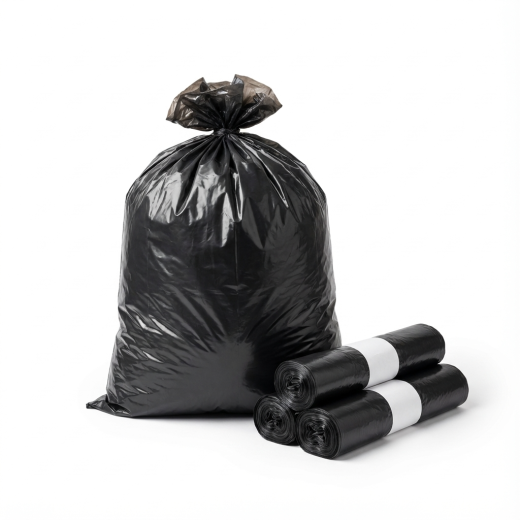 LDPE Waste Bags on roll 60 x 80cm T50 Grijs