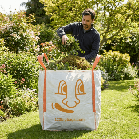 Garden Waste Bag with Smiley