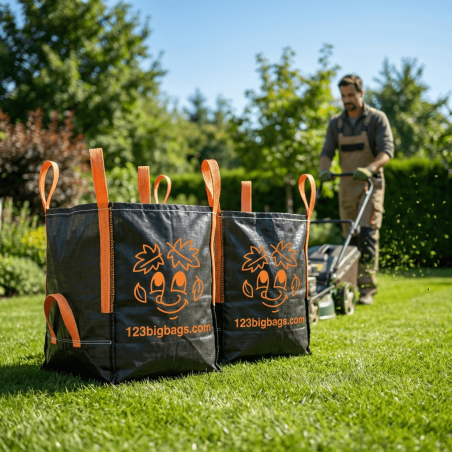 Trädgårdsavfallssäck 300L med Smiley | 123BigBags
