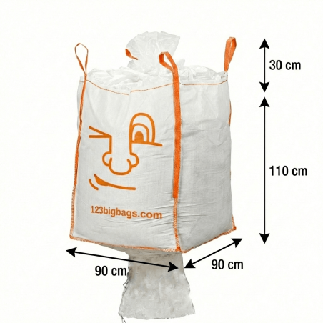 Bulk Bag discharge spout Dimensions