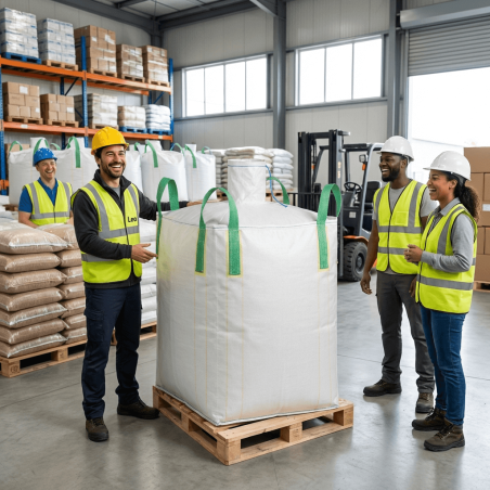 Big Bag för Återvinningsavfall 95×95×190 cm – 1000 kg – Påfyllningsstos