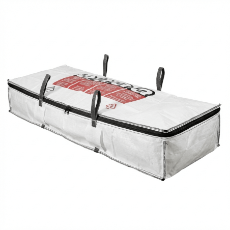 Asbestos bag zipper double liner
