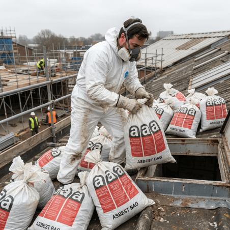 Asbestos Rubble Bag 60x100 cm outside liner