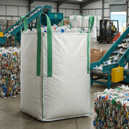 Big Bag för återvinning 95x95x190 cm | 1,7m³ 1000 kg - 123BigBags