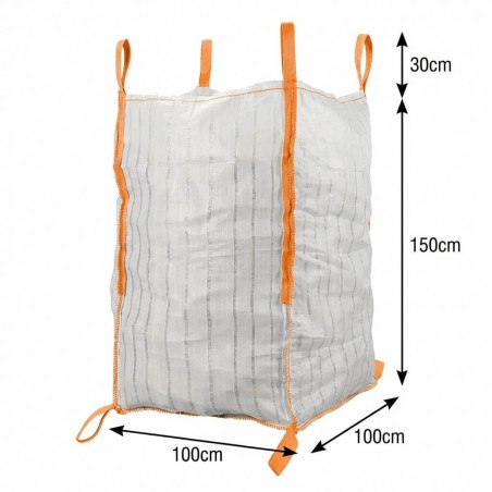 Long ventilated big bag Dimensions