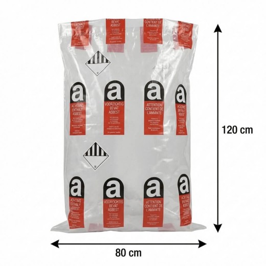 Asbestos LDPE Bag  Dimensions