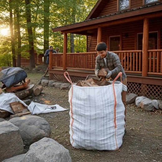 Vented log bag