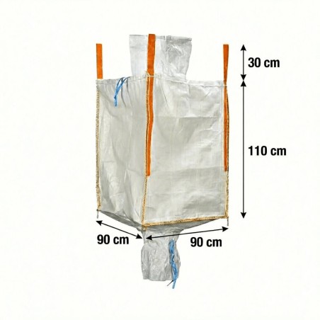 Big Bag with Filling & Emptying Spouts Dimensions