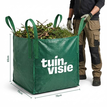 Trädgårdsavfallssäck 300L (75x75x65cm) – 750 kg | Hörnfästa Lyftöglor