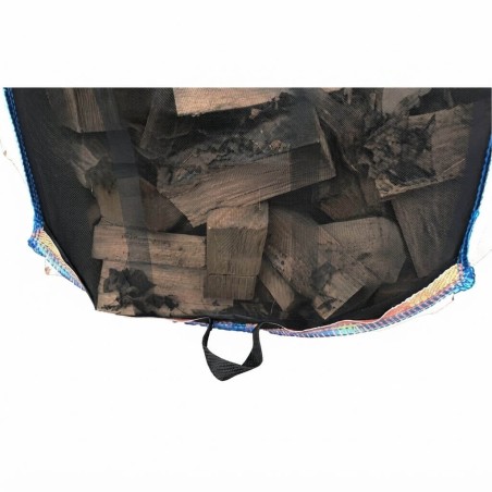 Ventilerad Big Bag med myggnät för ved 1m³ (100x100x100cm) – Torkningssäck för ved | 123BigBags