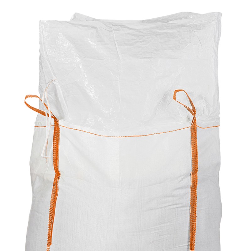 Bulk Bag with discharge spout and closing skirt