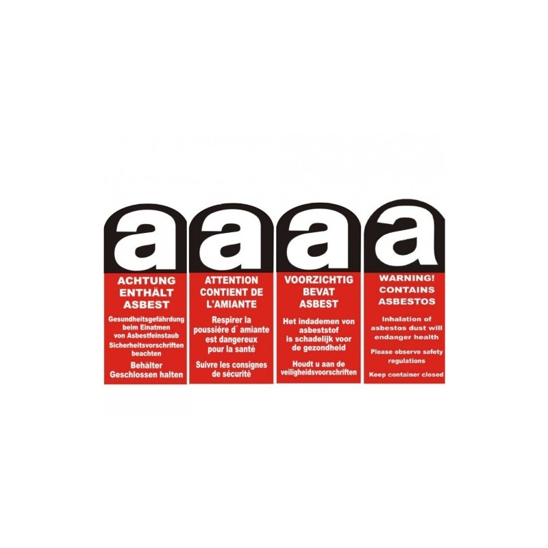 asbestos disposal bag