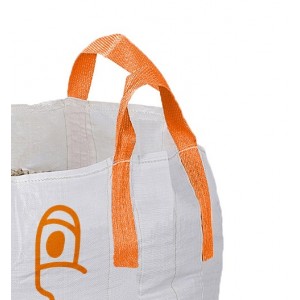 Enlarged version of the orange cross corner loops of the small big bag.